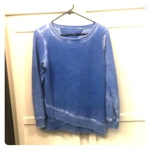 Calvin Klein Distressed Blue Sweatshirt